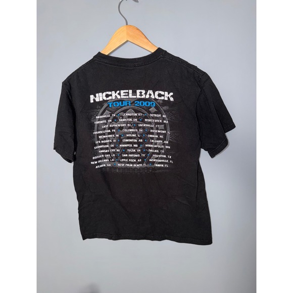 Nickelback Dark Horse Tour 2009 Band T Shirt Black Anvil Size Medium - Picture 5 of 9